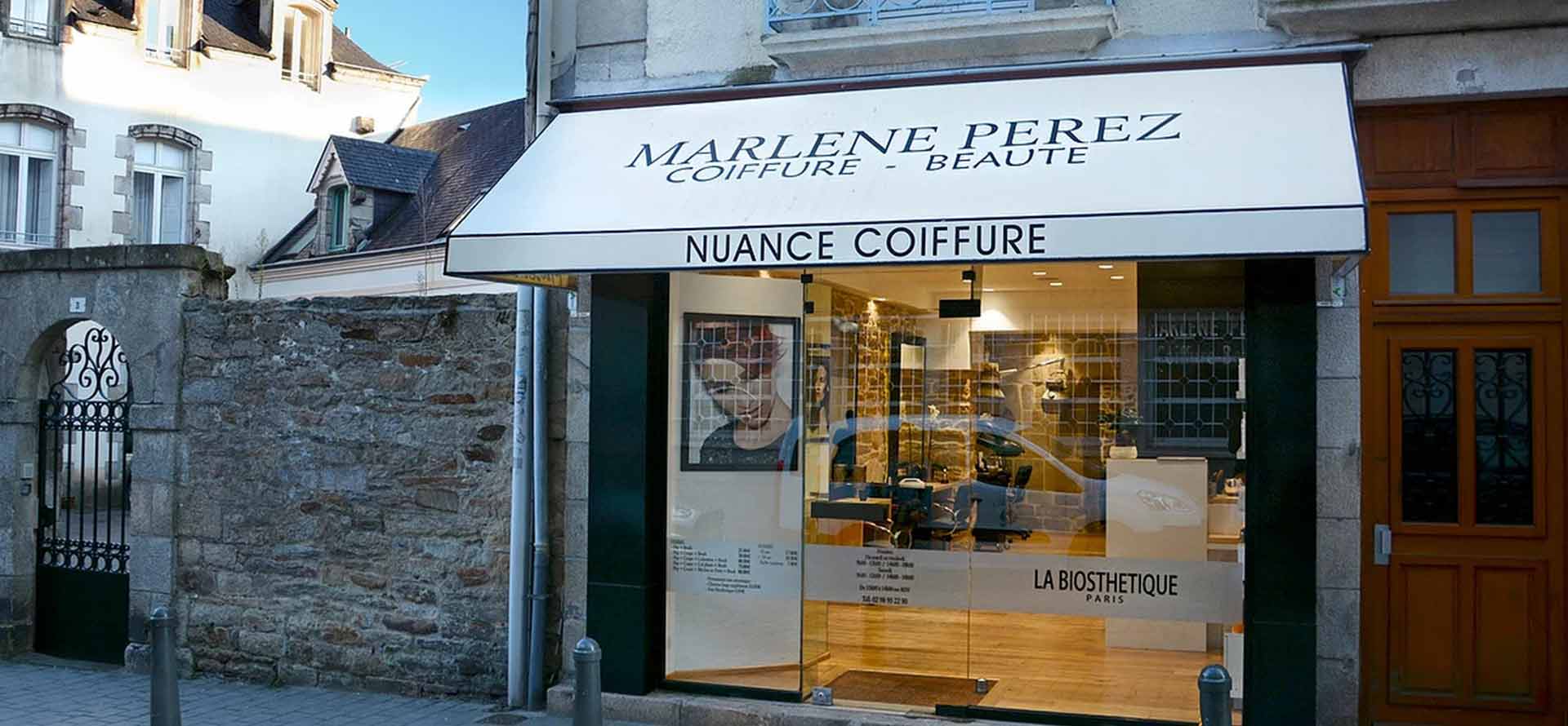 Marlène Nuance coiffure, votre salon de coiffure à Quimper, 5 rue de la mairie à deux pas de la cathédrale