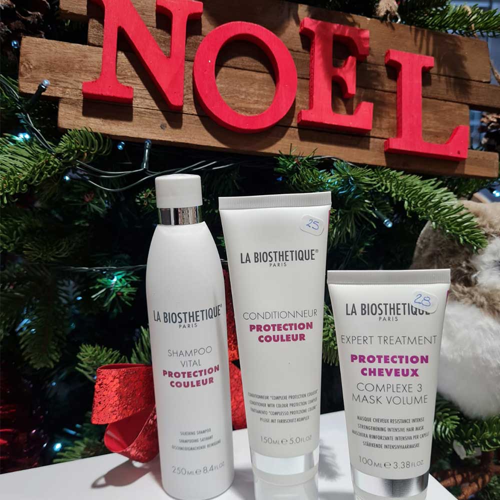 La biosthetique offre spéciale Noël, uniquement au salon de coiffure Nuance Coiffure à Quimper