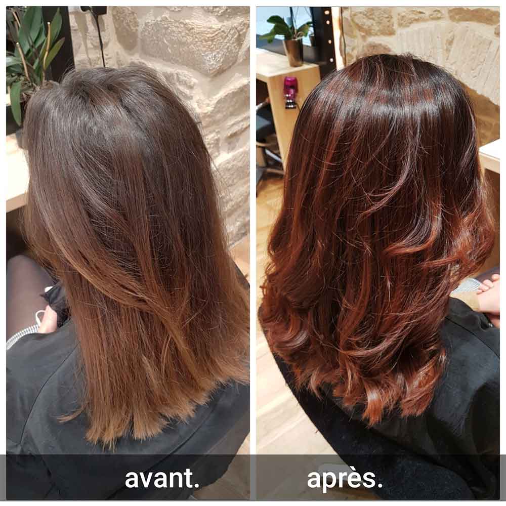 le balayage est une expertise de Marlène Nuance coiffure, votre salon de coiffure à Quimper