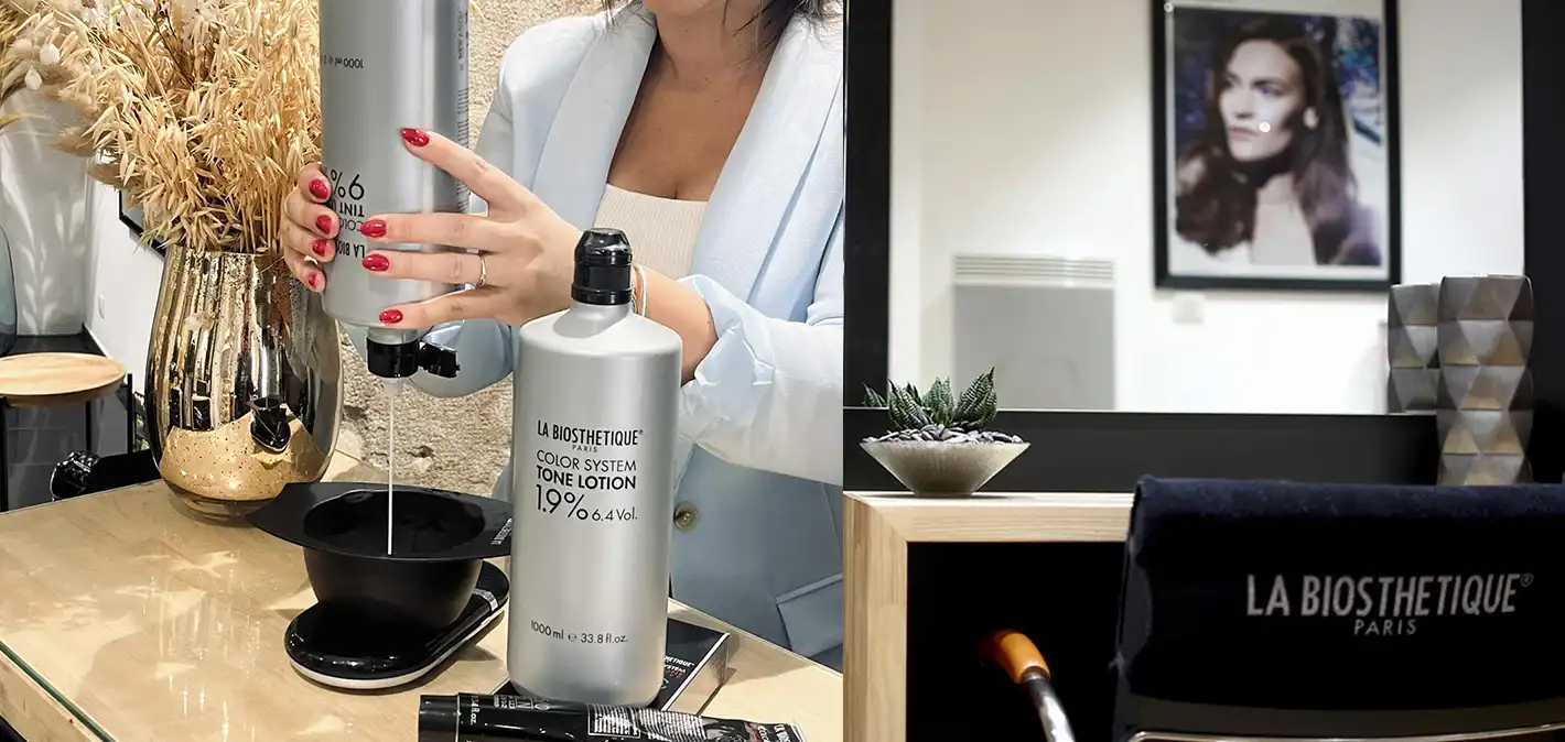 Chez Marlène Nuance Coiffure à Quimper, la coloration est une véritable science. Elle s'appuie sur le système innovant Tint & Tone de La Biosthétique