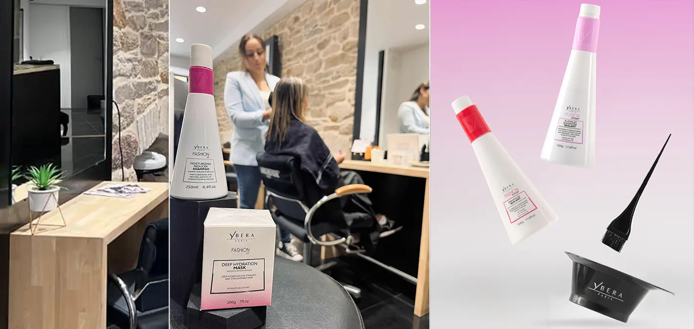 Le lissage Ybera Fashion est un soin lissant profond naturel uniquement proposé au salon de coiffure Nuance Coiffure à Quimper